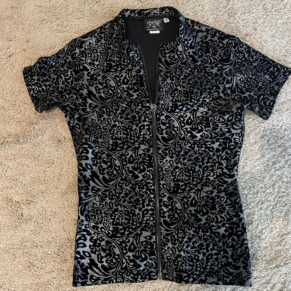 Shrine Hollywood textured stretch shirt